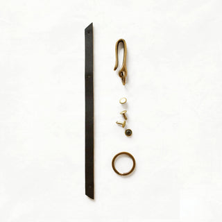 Leather Keychain Kit - KEY - BLA - AB - Quick Makes - Klum House
