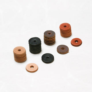 Leather Washers - WASH - TAN - 8 - 5 - 7 - Leather - Klum House
