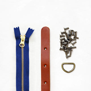 Maywood - Chestnut Leather + Hardware Kit - MAY - LH - CHEST - AB - COB - Leather + Hardware Kit - Klum House