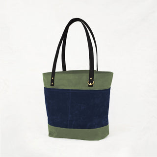Oberlin Tote - Sage Custom Bag Maker Kit - OBE - SAGE - NAVY - BLA - BRA - Maker Kit - Klum House
