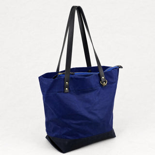 Portsmith Tote with Zipper Closure Sample (Cobalt + Navy)