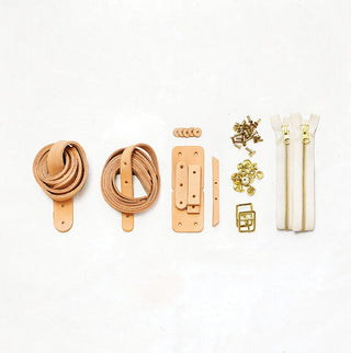 Slabtown - Leather + Hardware Kit (Seconds) - SLAB-LH-TAN-B - Leather + Hardware Kit - Klum House