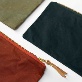 Waxed Canvas Zipper Pouch Kits - Grab Bag! - WC - POUCH - GRAB - Quick Makes - Klum House